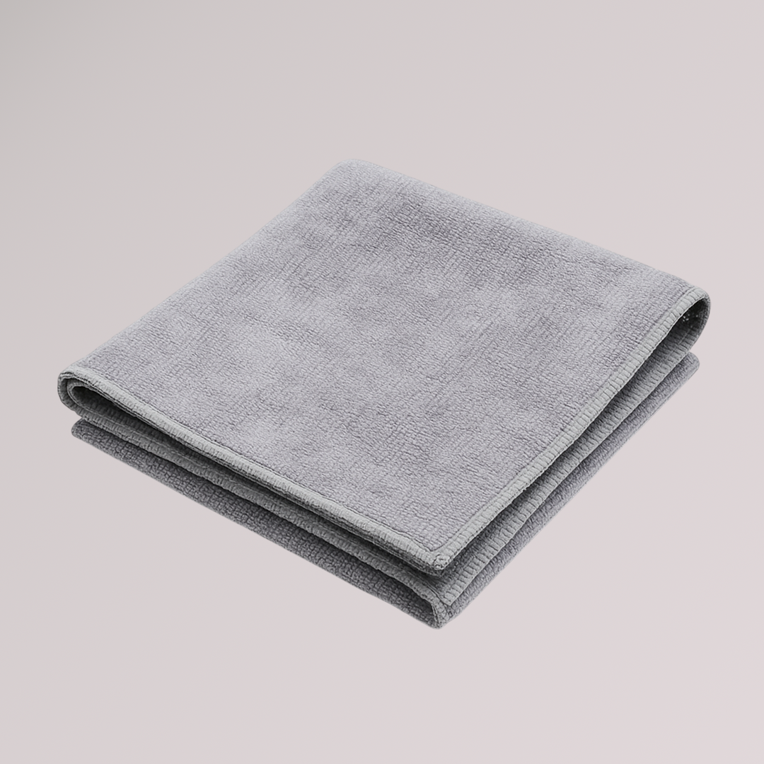 Microfiber Cleaning Towel — 16″ × 16″ (40 × 40 cm), 300 GSM, Gray