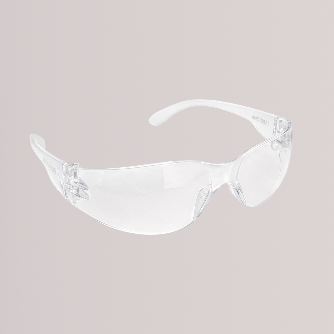 Clear Safety Glasses — ANSI Z87.1 Impact Rated, Anti-Fog