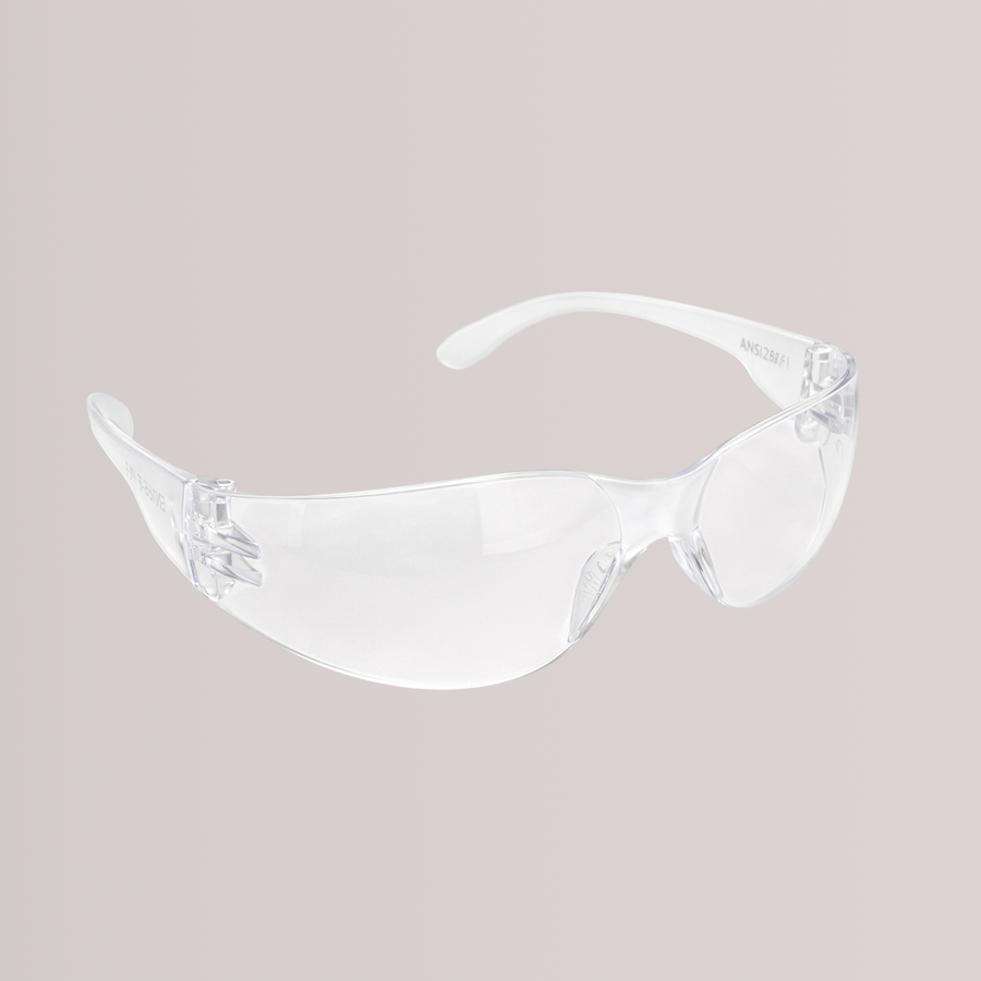 Clear Safety Glasses — ANSI Z87.1 Impact Rated, Anti-Fog