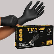 6 Mil Black Nitrile Disposable Gloves – Heavy Duty, Industrial Grade