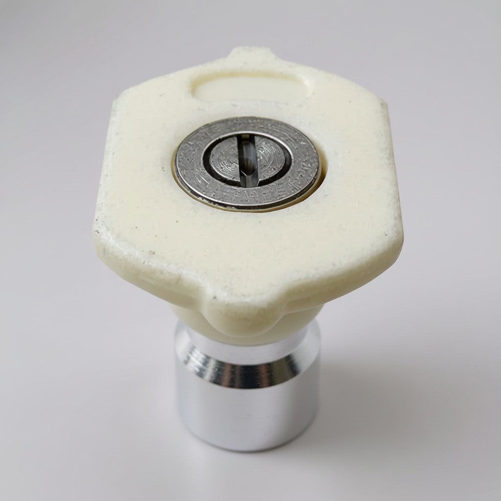 40° Pressure Washer Nozzle — White Quick-Connect Tip (4.0 / 5.0 / 6.0 / 8.0)