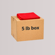 Red Shop Towels — 14″ × 14″, Heavy-Duty Cloth Wipers, 5 lb Box